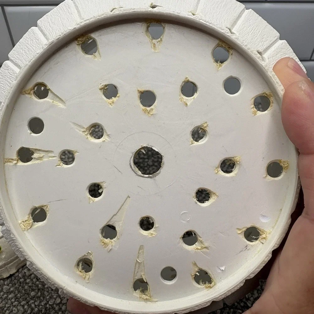 Vintage Lawnware Blow Mold Patio Planter Pot Saucer Drilled Holes Unfinished 8